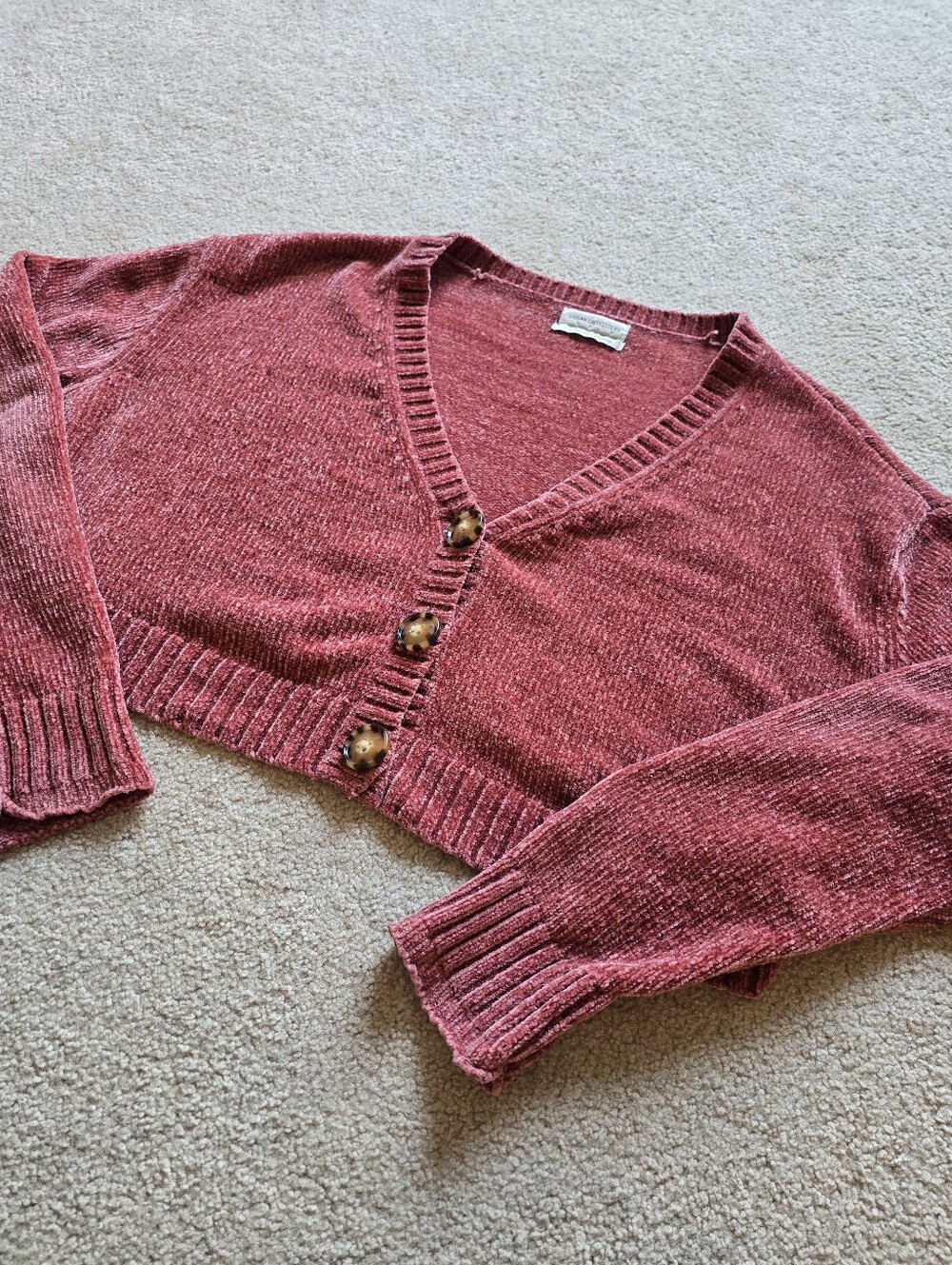 Urban Outfitters Cropped Super Comfy Button Cardi